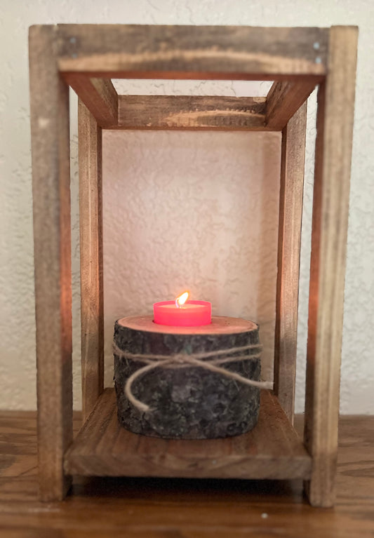 Wooden Candle Holders