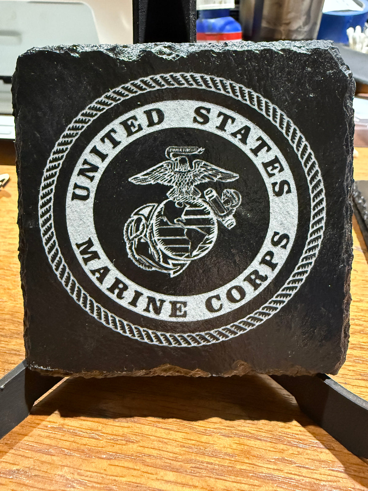 Slate Coasters, 4" square or round, customize available