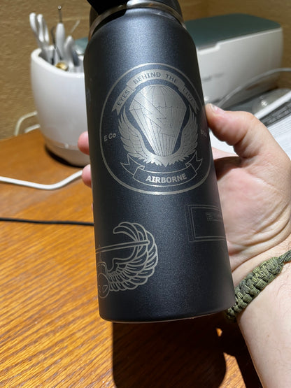 24oz Stainless Steel Sport Water Bottle, Customized for your needs, Vacuum Insulated