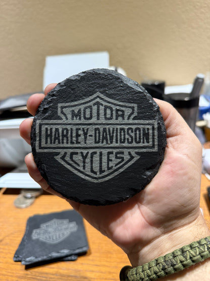 Slate Coasters, 4" square or round, customize available
