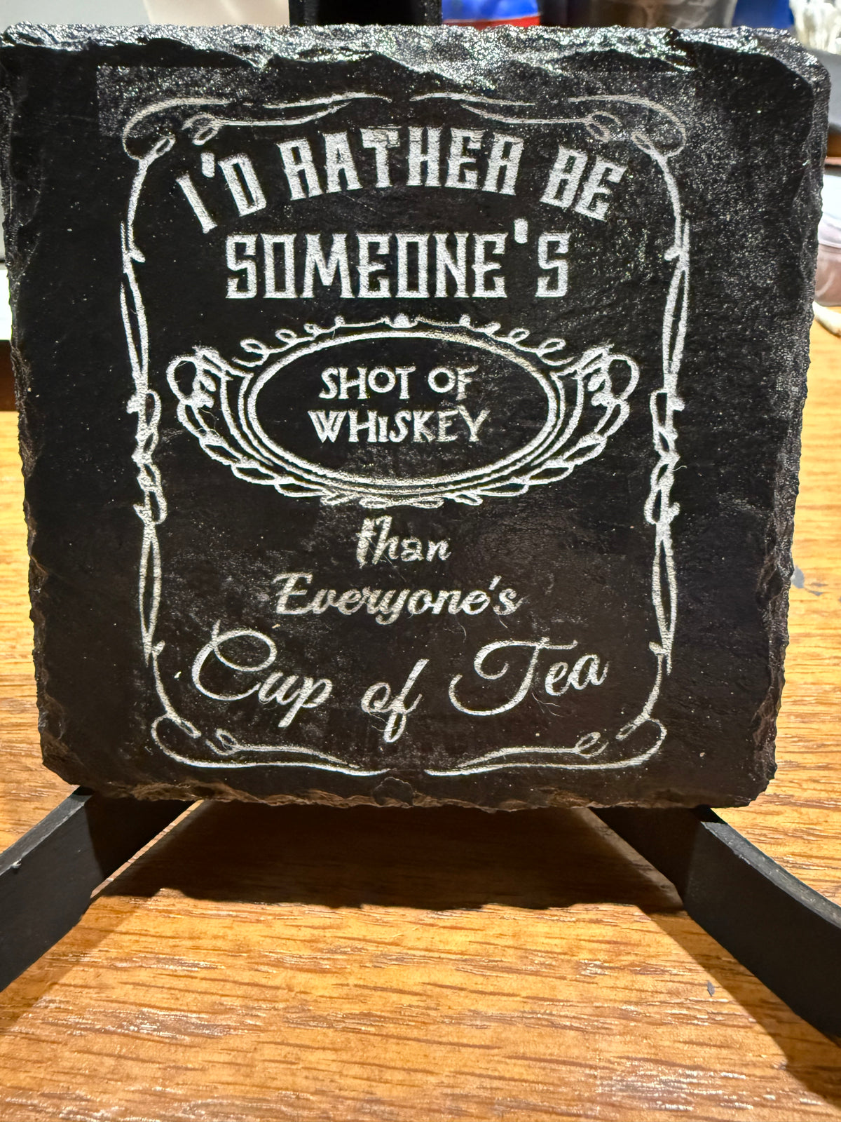 Slate Coasters, 4" square or round, customize available