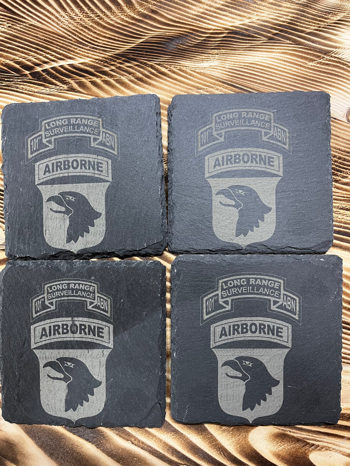 Slate Coasters, 4" square or round, customize available