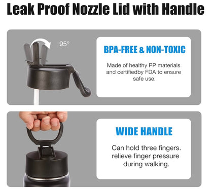 24oz Stainless Steel Sport Water Bottle, Customized for your needs, Vacuum Insulated