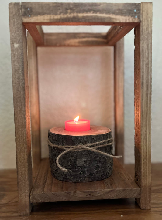 Wooden Candle Holders