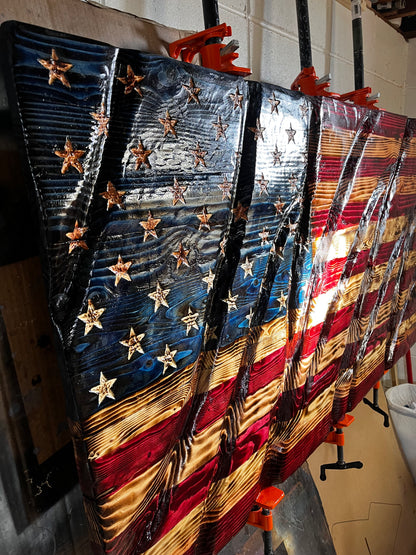 US Wavy Flag, 3’x5’