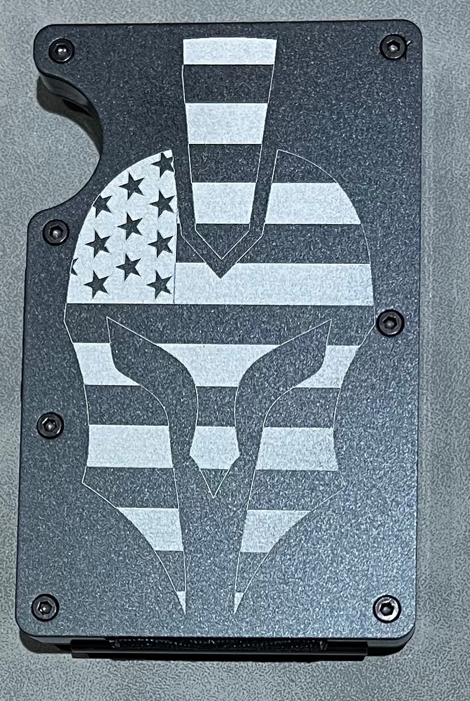 Spartan Flag Helmet, RFID Safe, Slim Wallet