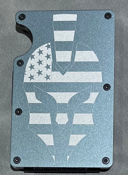 Spartan Flag Helmet, RFID Safe, Slim Wallet