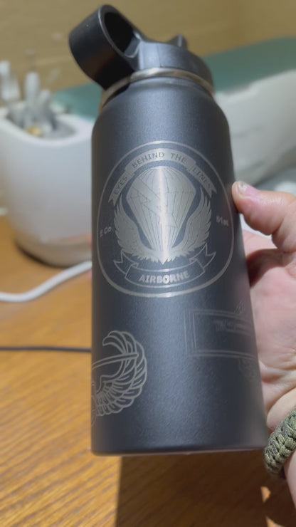24oz Stainless Steel Sport Water Bottle, Customized for your needs, Vacuum Insulated